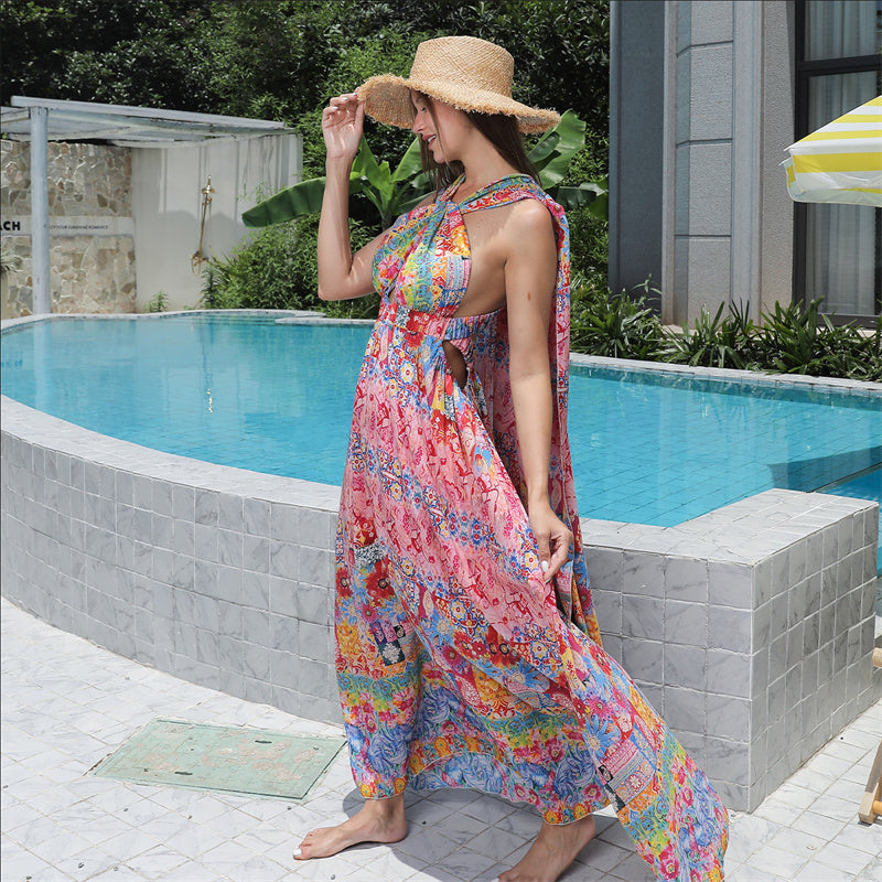 Floral Flare Hem Dress
