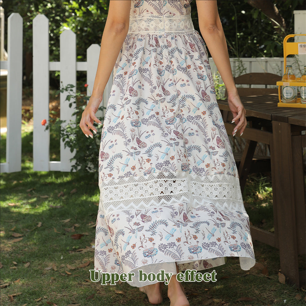 Floral Suspender Dress