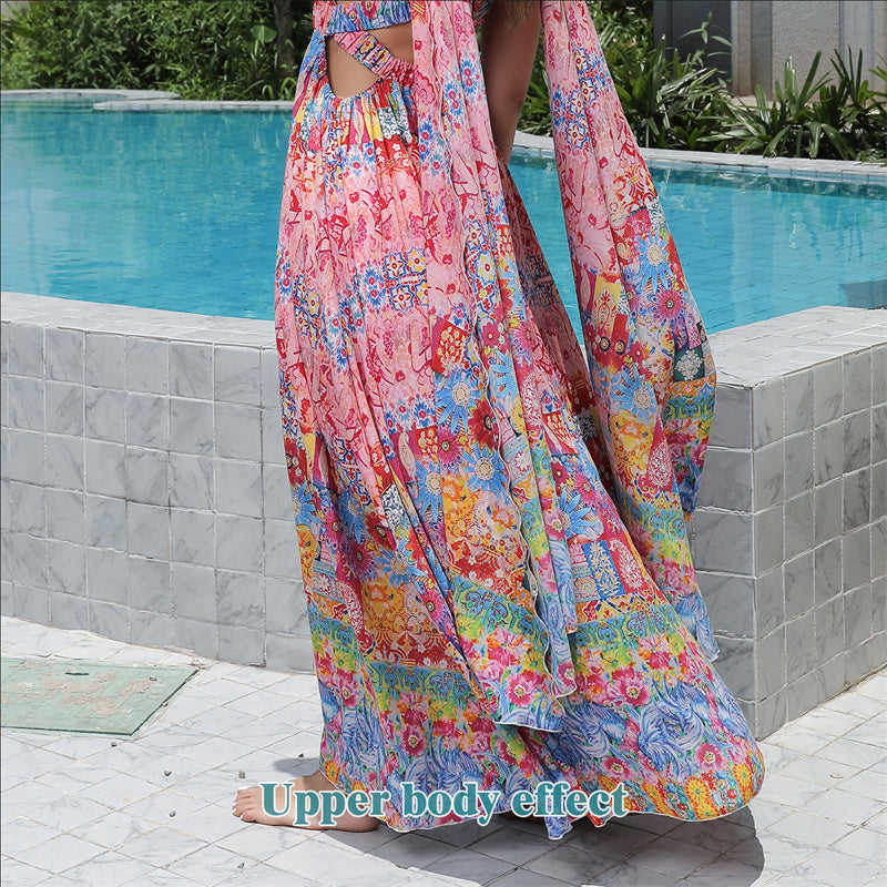Floral Flare Hem Dress